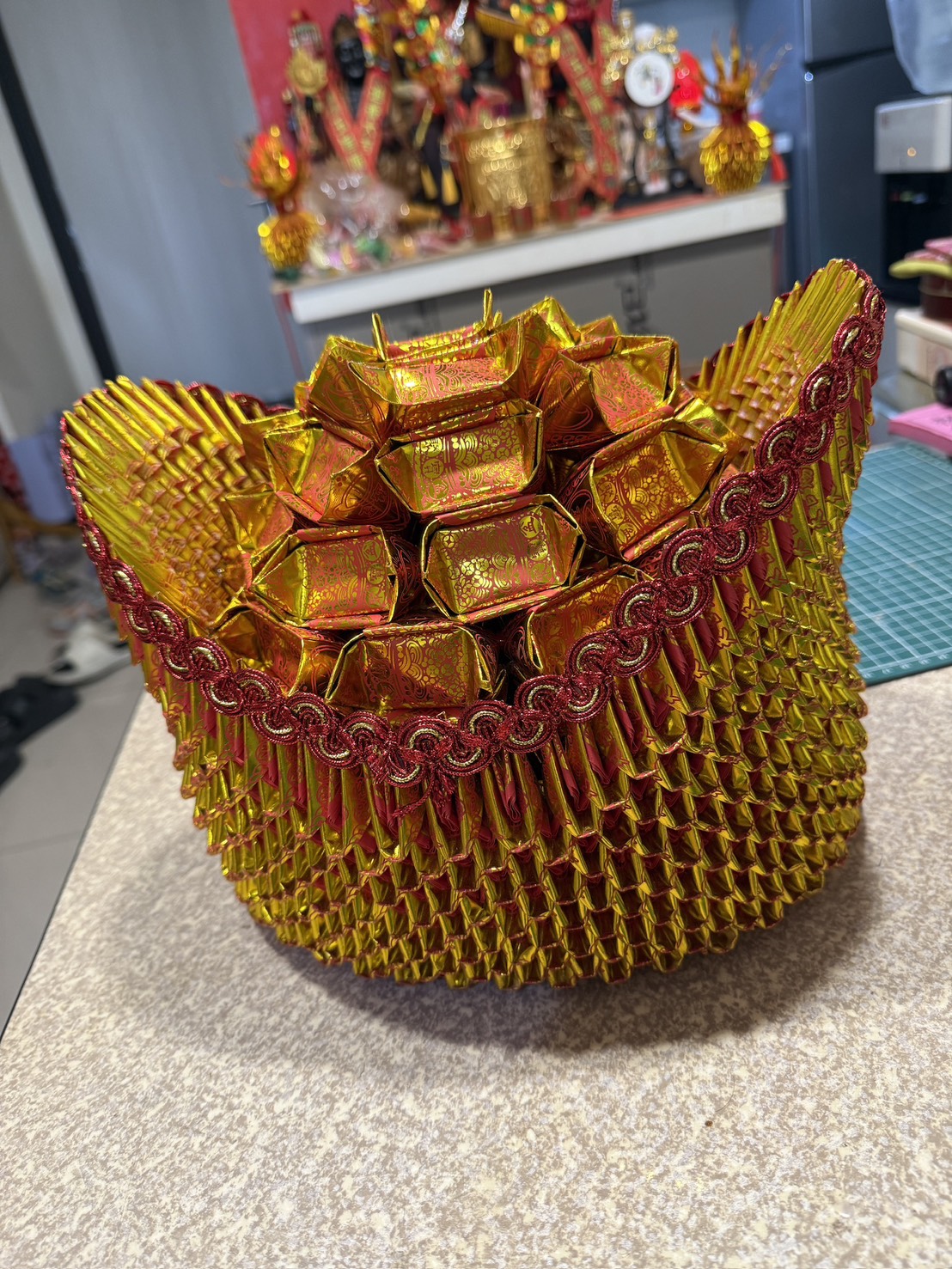納財聚福寶座作品