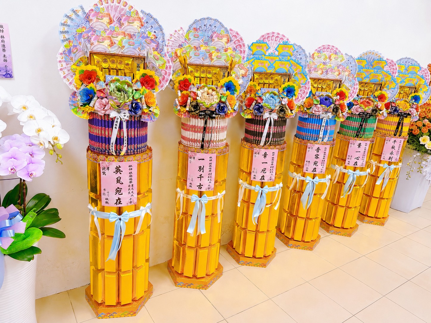福圓追思寶桶圓滿金磚柱作品
